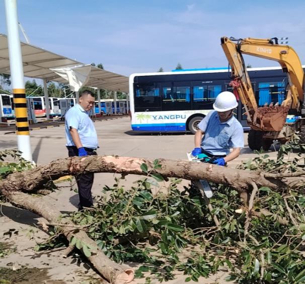 公交公司迅速響應災后清障工作，全力以赴恢復車輛運營